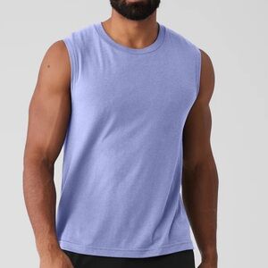 ALO Yoga Infinity Blue Tank Top